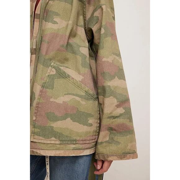 NWT Free People We The Free Reversible Camo Jacket $248 MEDIUM Military Green - Picture 6 of 9